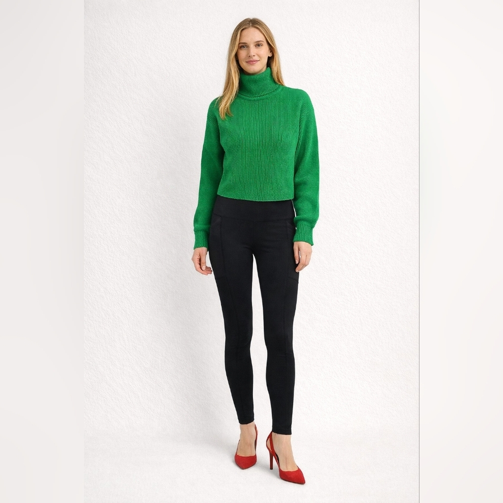 H&M Green Cowl Neck Sweater